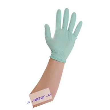 Atlantic Safety Products Aloe Power Nitrile Gloves (Green, Large) - Box of 100