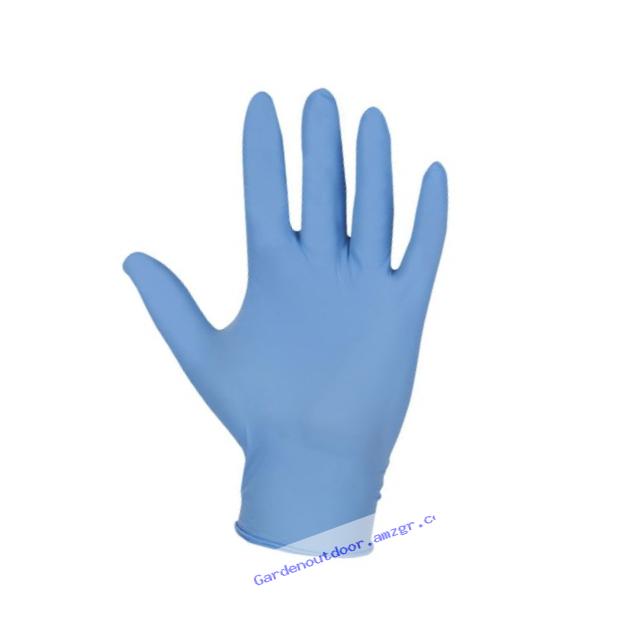 Genuine Joe GJO15363 5-Mil Light Powder Industrial Nitrile Gloves, Extra Large, Light Blue (Pack of 100)