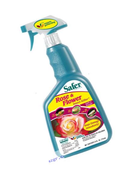 Safer Brand Rose & Flower Organic Insect Killing Soap  32 Ounce Spray 5130