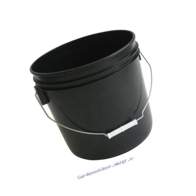 3.5 Gallon Heavy Duty Black Plastic Bucket, 10-Pack - Argee RG503BLK/10