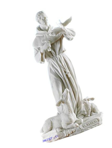 Design Toscano Saint Francis of Assisi Bonded Marble Resin Statue