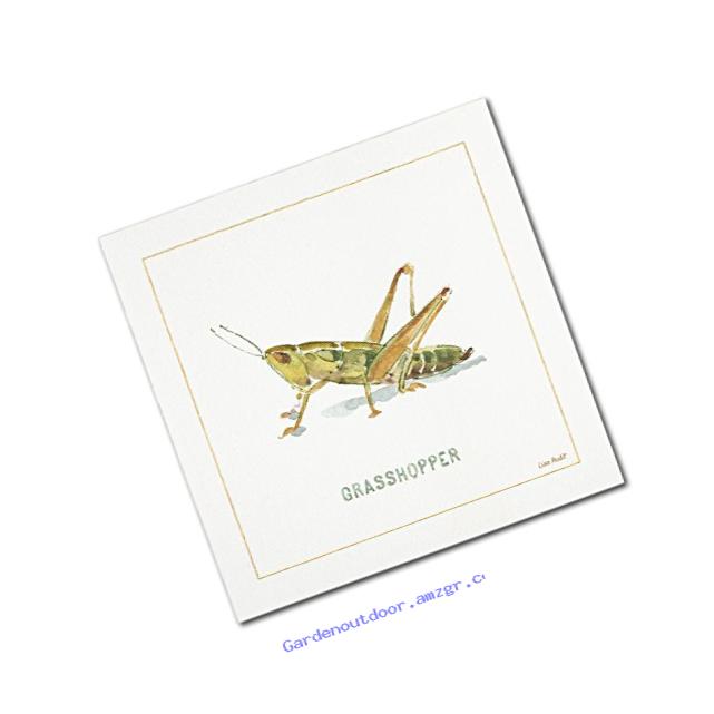 Trademark Fine Art My Greenhouse Grasshopper by Lisa Audit, 14x14-Inch