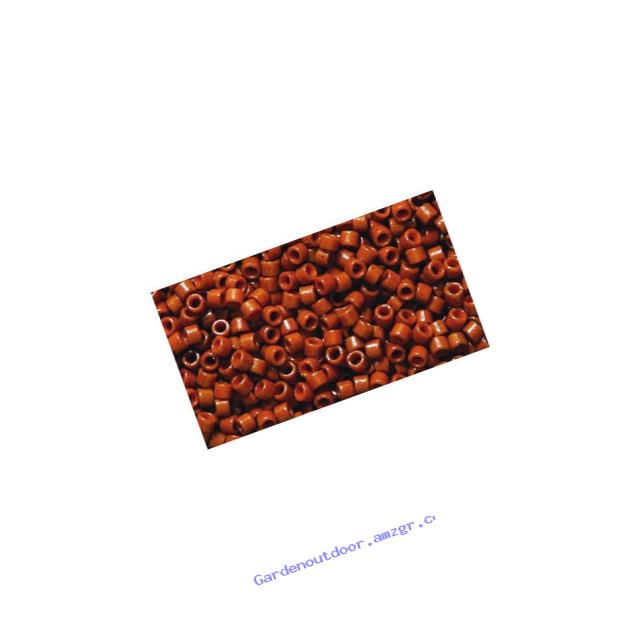 Miyuki Delica Seed Bead 11/0 DB2109, Duracoat Opaque Sienna, 9-Gram/Pack