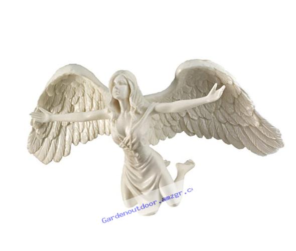 Design Toscano Pray for Peace Bonded Marble Angel Statue