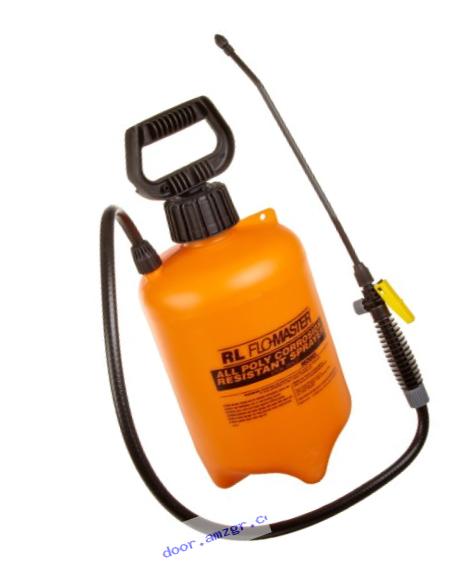 R. L. Flomaster 1992A Acid-Resistant Sprayer, Wand w/Nozzle, 2gal, Polyethylene, Orange/Black