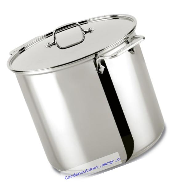 All-Clad 59916 Stainless Steel Dishwasher Safe Stockpot Cookware, 16-Quart, Silver