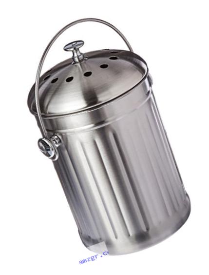 Good Ideas Kitchen Accents Composter, Stainless Steel