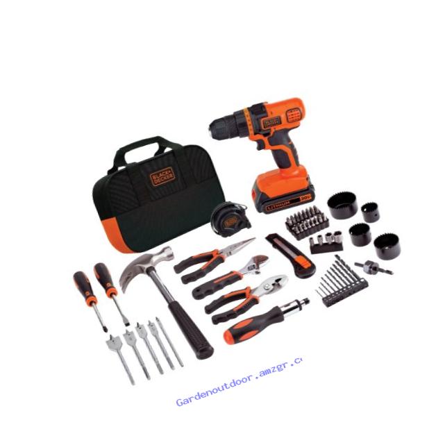 BLACK+DECKER LDX120PK 20-Volt MAX Lithium-Ion Drill and Project Kit