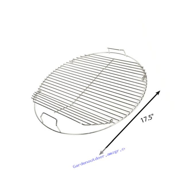 Grill Care 17433 Stainless Steel Grid Compatible with Weber 18.5