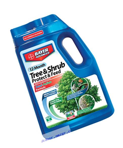 Bayer Advanced 701910 12 Months Tree and Shrub Protect and Feed Granules, 10-Pound