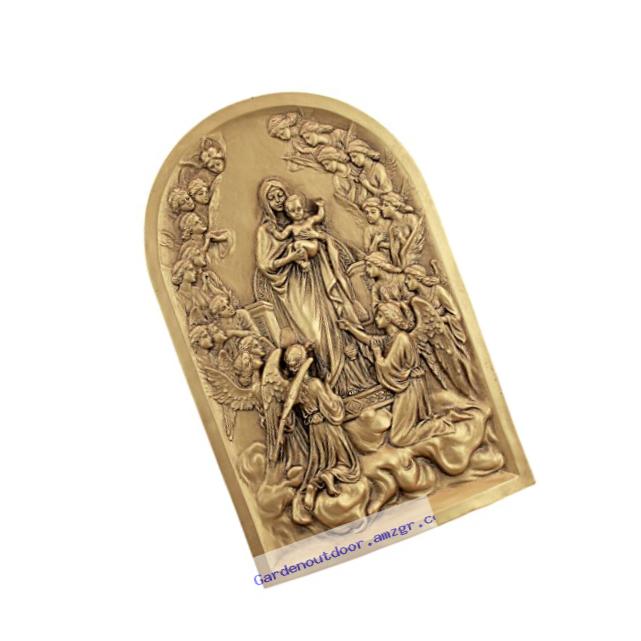 Design Toscano The Virgin Mary with Angels Wall Sculpture