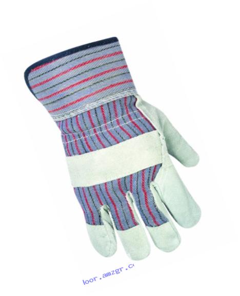 Custom Leathercraft 2046B Work Gloves with Safety Cuff and Wing Thumb, 12-Pair, for Gardening or Landscaping