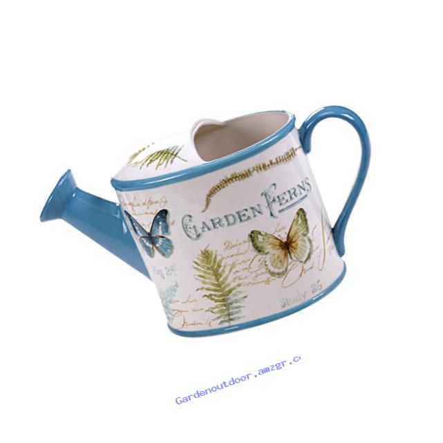 Certified International The Greenhouse 3D Watering Can Pitcher, 2.5 quart, Multicolor