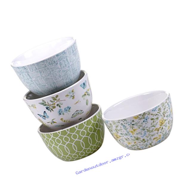 Certified International The Greenhouse Ice Cream Bowls (Set of 4), 5.25