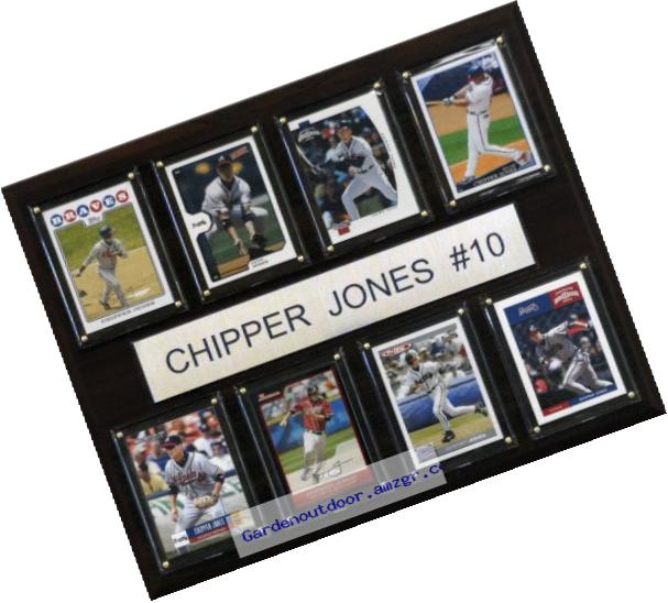 MLB Chipper Jones Atlanta Braves 8 Card Plaque