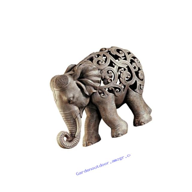 Design Toscano Anjan the Elephant Jali Sculpture
