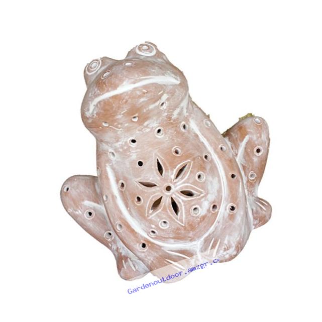 The Crabby Nook Frog Luminary Candle Holder, Indoor/Outdoor/Accent Lighting