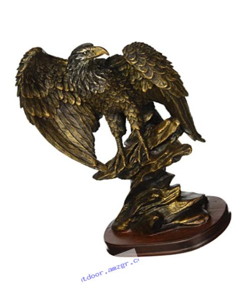 StealStreet SS-UG-PY-4751 Bronzed Paint Eagle Collectible Decoration Bird Figurine Statue