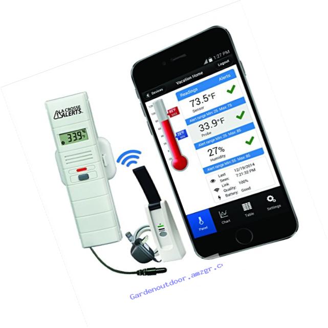La Crosse Alerts Mobile 926-25101-GP Wireless Monitor System Set with Dry Probe
