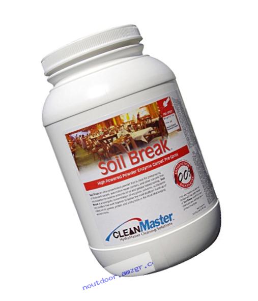 SoilBreak PreSpray - High Powered Powder Enzyme Carpet Pre-Spray, 6.5 lb. (Pack of 4) - CleanMaster 950-120-B