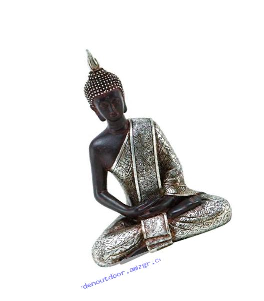 Deco 79 Thai Buddha Meditating Peace Harmony Statue, 8
